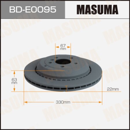 Brake disk Masuma, BD-E0095