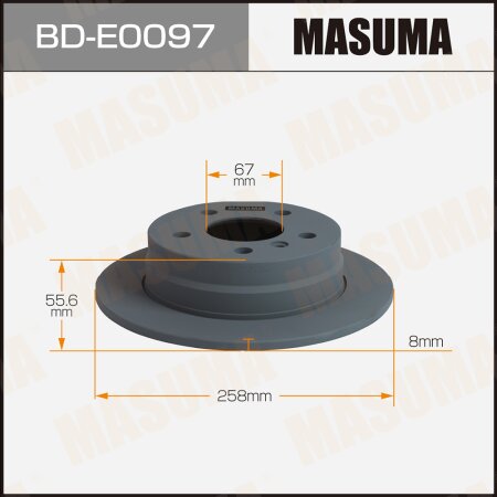 Brake disk Masuma, BD-E0097