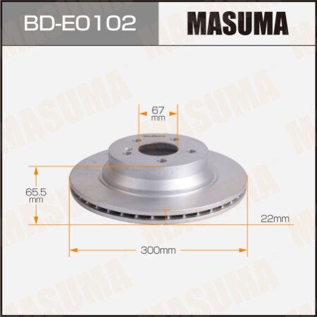 Brake disk Masuma, BD-E0102