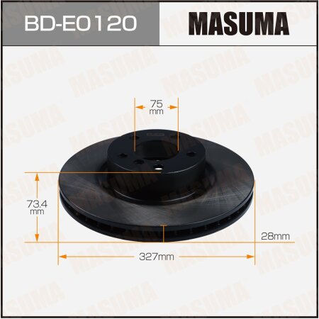 Brake disk Masuma, BD-E0120