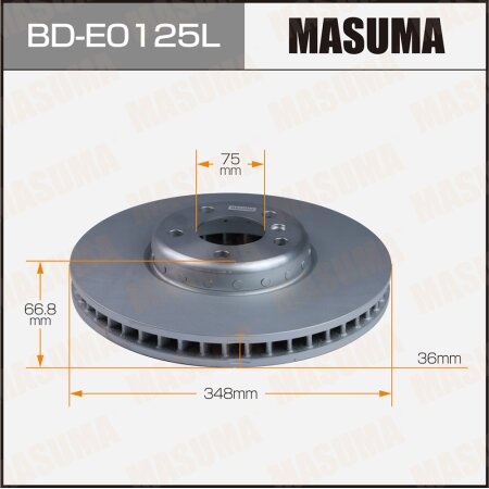 Brake disk Masuma LH, BD-E0125L