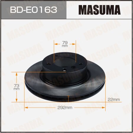 Brake disk Masuma, BD-E0163