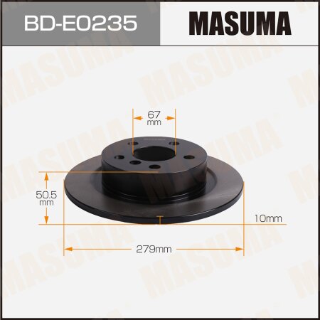 Brake disk Masuma, BD-E0235