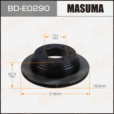 Brake disk Masuma, BD-E0290