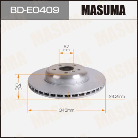 Brake disk Masuma, BD-E0409