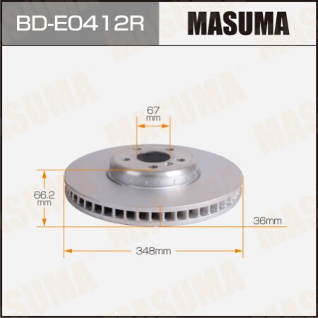 Brake disk Masuma, BD-E0412R