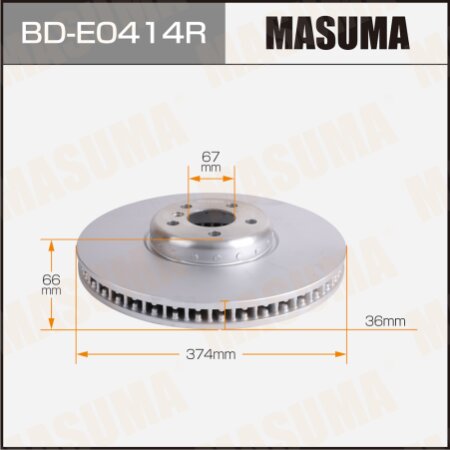 Brake disk Masuma RH, BD-E0414R