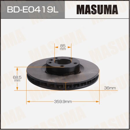 Brake disk Masuma, BD-E0419L