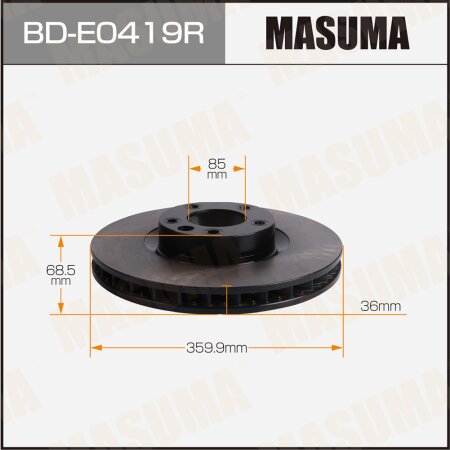 Brake disk Masuma, BD-E0419R