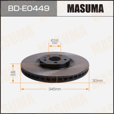 Brake disk Masuma, BD-E0449