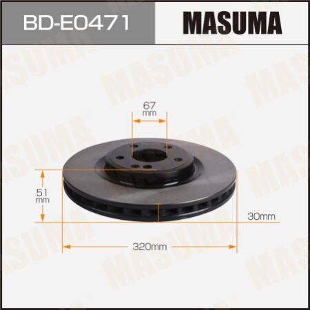 Brake disk Masuma, BD-E0471