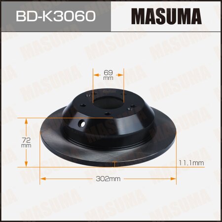 Brake disk Masuma, BD-K3060