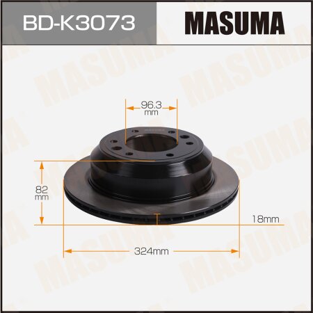 Brake disk Masuma, BD-K3073