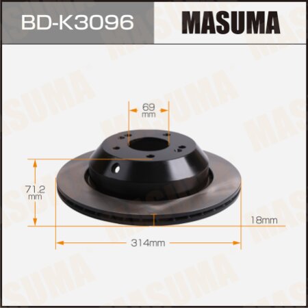 Brake disk Masuma, BD-K3096