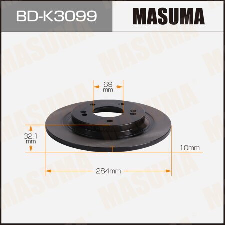 Brake disk Masuma, BD-K3099