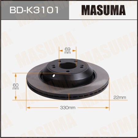 Brake disk Masuma, BD-K3101