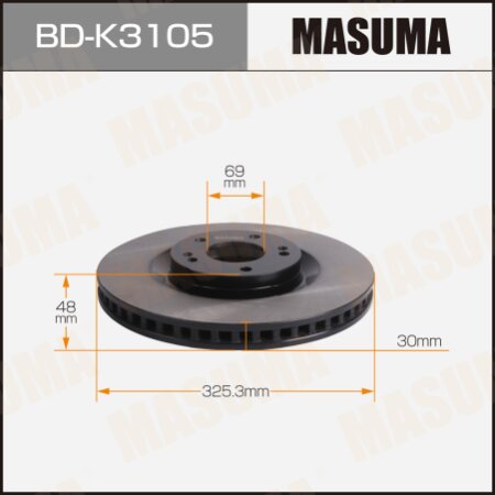 Brake disk Masuma, BD-K3105