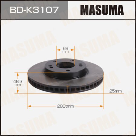 Brake disk Masuma, BD-K3107