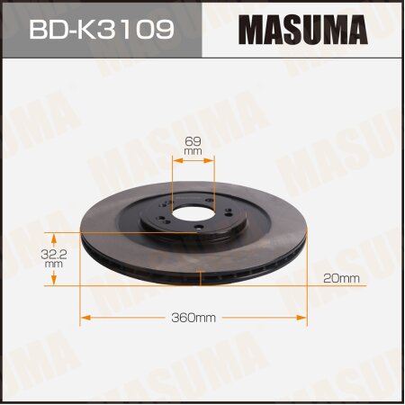 Brake disk Masuma, BD-K3109