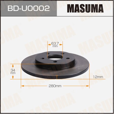 Brake disk Masuma, BD-U0002