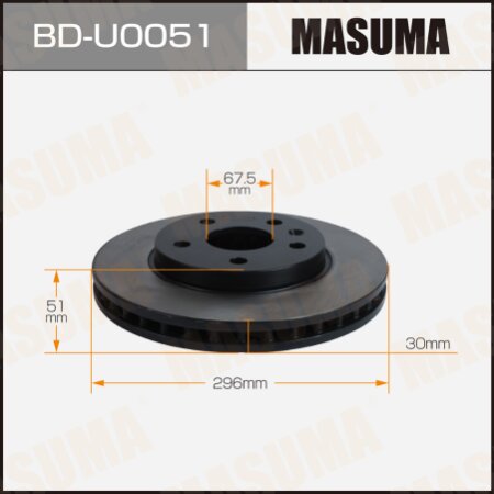 Brake disk Masuma, BD-U0051