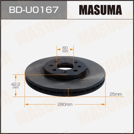 Brake disk Masuma, BD-U0167