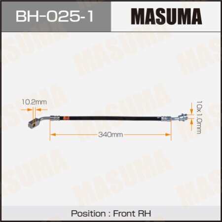 Brake hose Masuma, BH-025-1