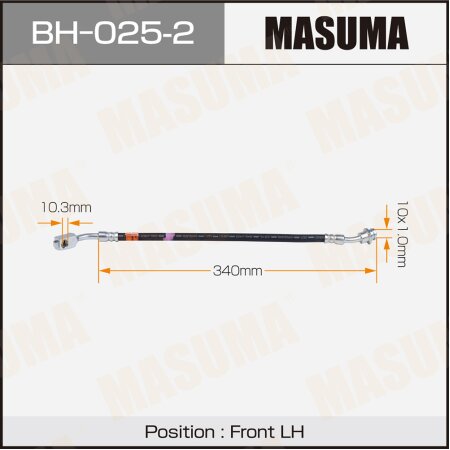 Brake hose Masuma, BH-025-2