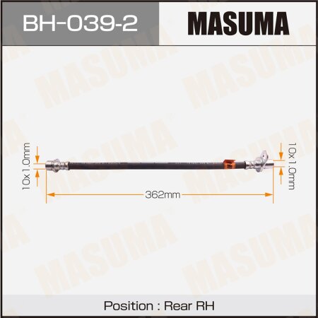 Brake hose Masuma, BH-039-2
