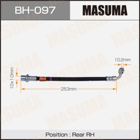 Brake hose Masuma, BH-097