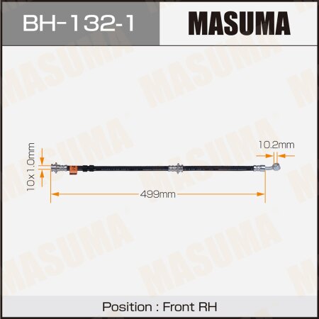 Brake hose Masuma, BH-132-1