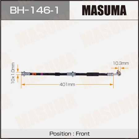 Brake hose Masuma, BH-146-1