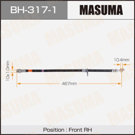 Brake hose Masuma, BH-317-1