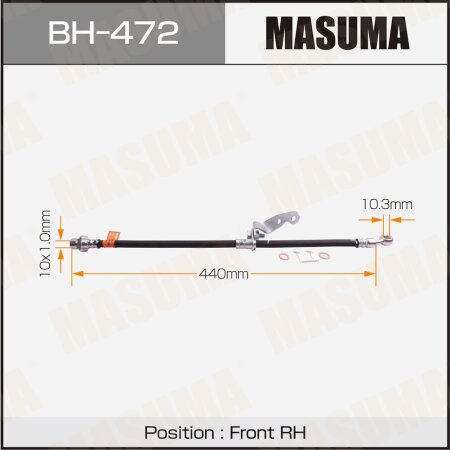 Brake hose Masuma, BH-472