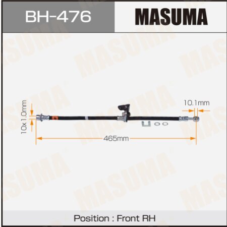 Brake hose Masuma, BH-476