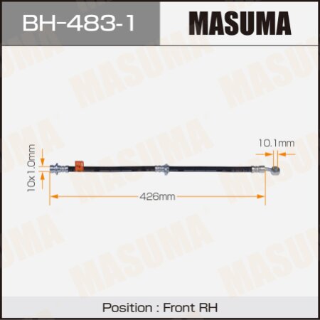 Brake hose Masuma, BH-483-1