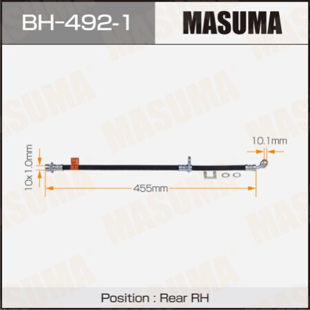 Brake hose Masuma, BH-492-1