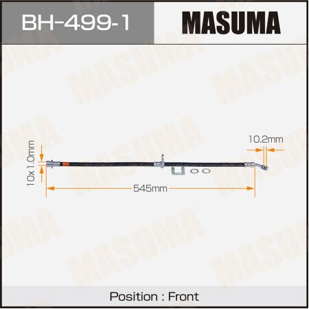 Brake hose Masuma, BH-499-1