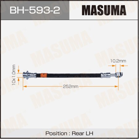Brake hose Masuma, BH-593-2