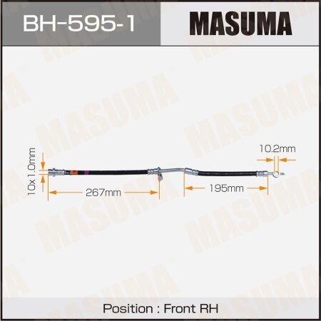 Brake hose Masuma, BH-595-1