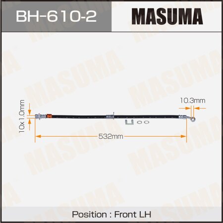 Brake hose Masuma, BH-610-2