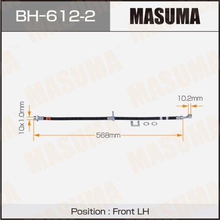Brake hose Masuma, BH-612-2