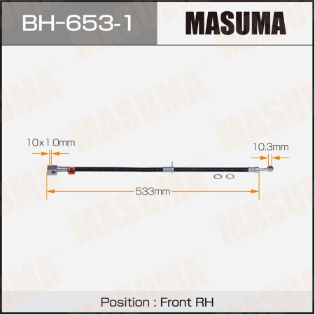 Brake hose Masuma, BH-653-1
