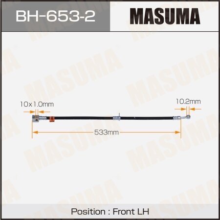 Brake hose Masuma, BH-653-2