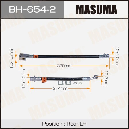 Brake hose Masuma, BH-654-2
