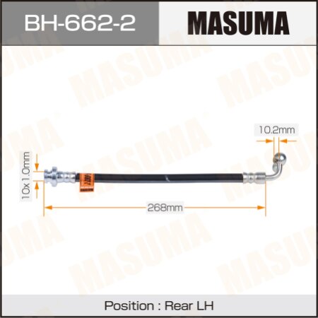 Brake hose Masuma, BH-662-2