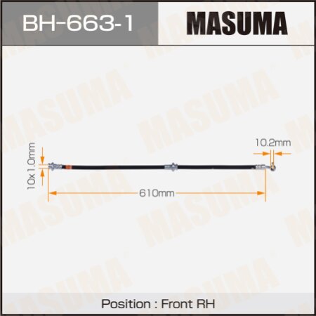 Brake hose Masuma, BH-663-1