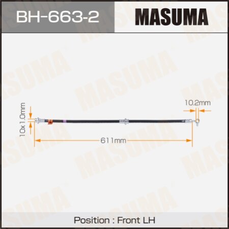 Brake hose Masuma, BH-663-2