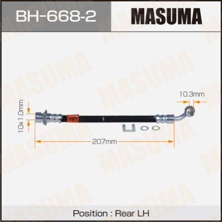 Brake hose Masuma, BH-668-2