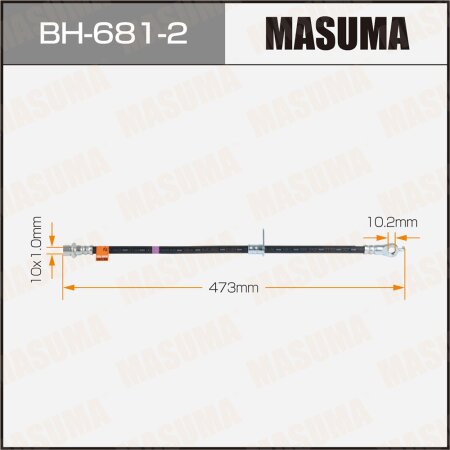 Brake hose Masuma, BH-681-2